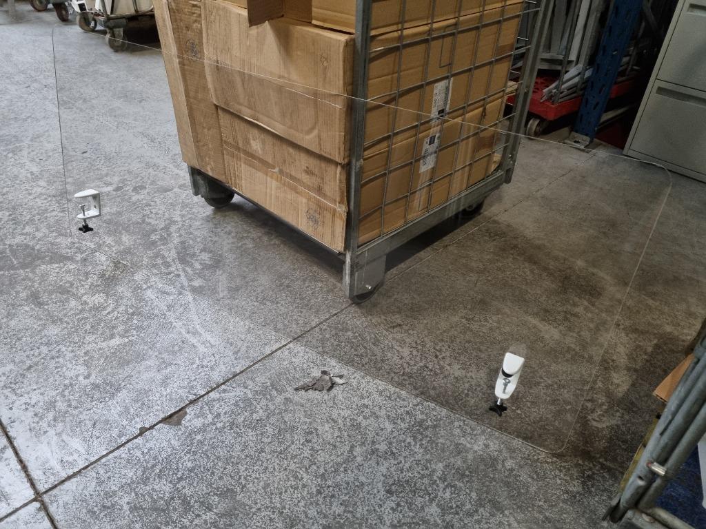 2x nette plexiglas scheidingswand spatscherm voor bureau