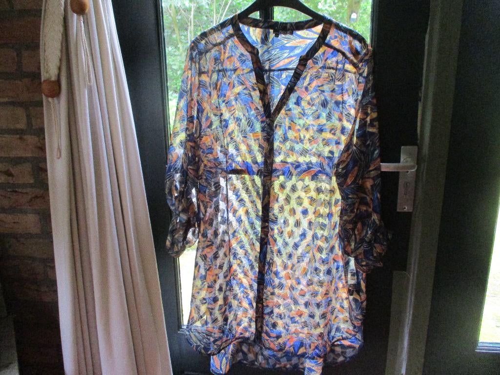 mj/NIEUW! NORAH/tuniek/top/44=46 DOORZICHTIG/GLANSSTOF, Overige kleuren, Verzenden, Maat 46/48 (XL) of groter, Nieuw