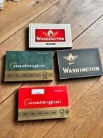 Vintage sigarendozen (4x) Washington sigaren tabak, Ophalen of Verzenden, Gebruikt, Sigarenbandjes