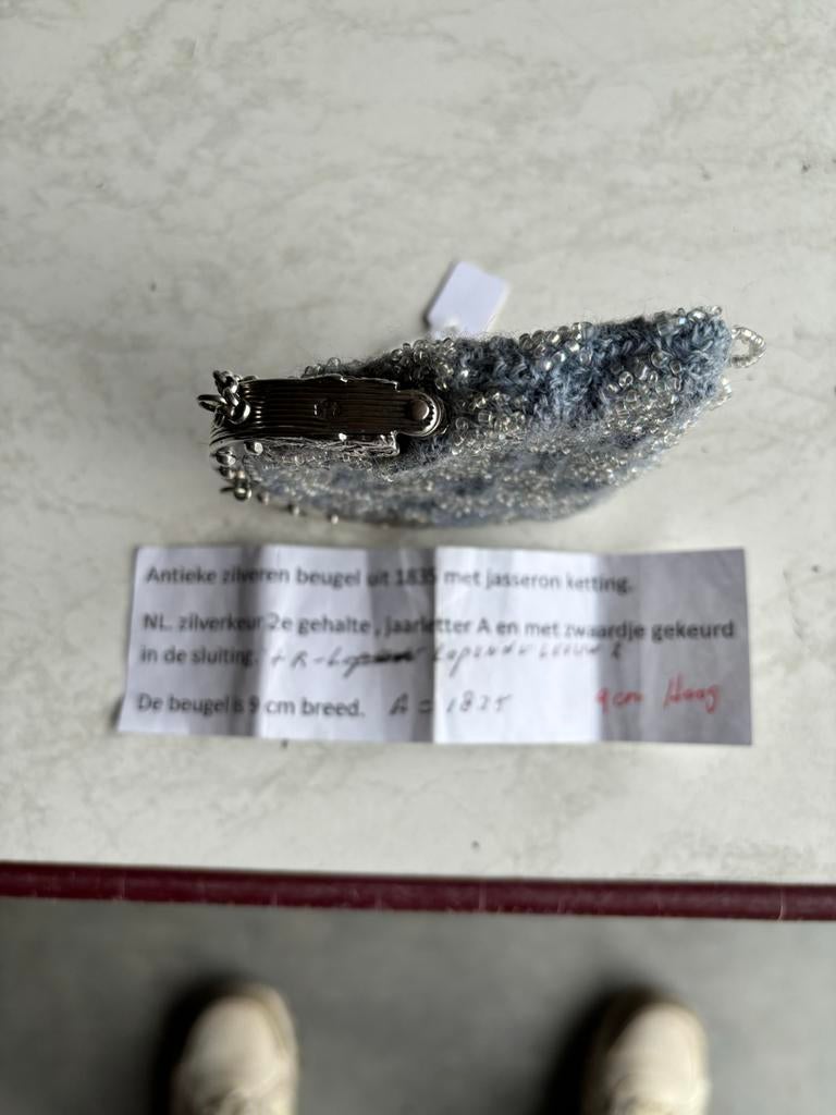 Set van 3 antieke zilveren beursjes, Antiek en Kunst, Ophalen of Verzenden, Zilver