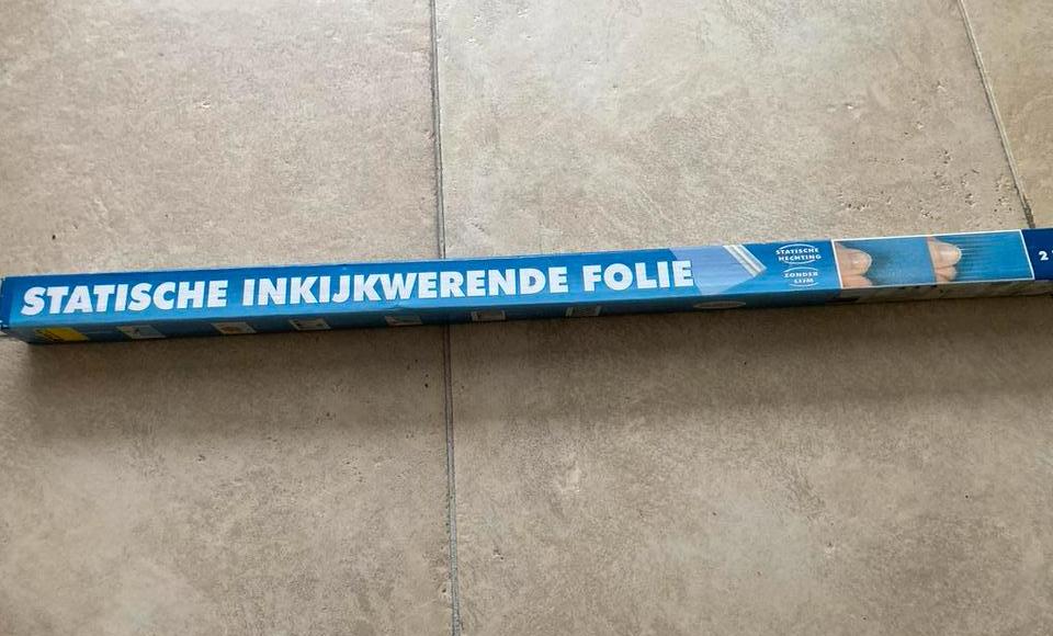 Statisch Inkijkwerend Raamfolie gestreept 130x90cm, Doe-het-zelf en Verbouw, Glas en Ramen, Ophalen, 80 tot 120 cm, Nieuw, Overige typen