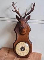 Vintage barometer met hertenkop, Ophalen of Verzenden