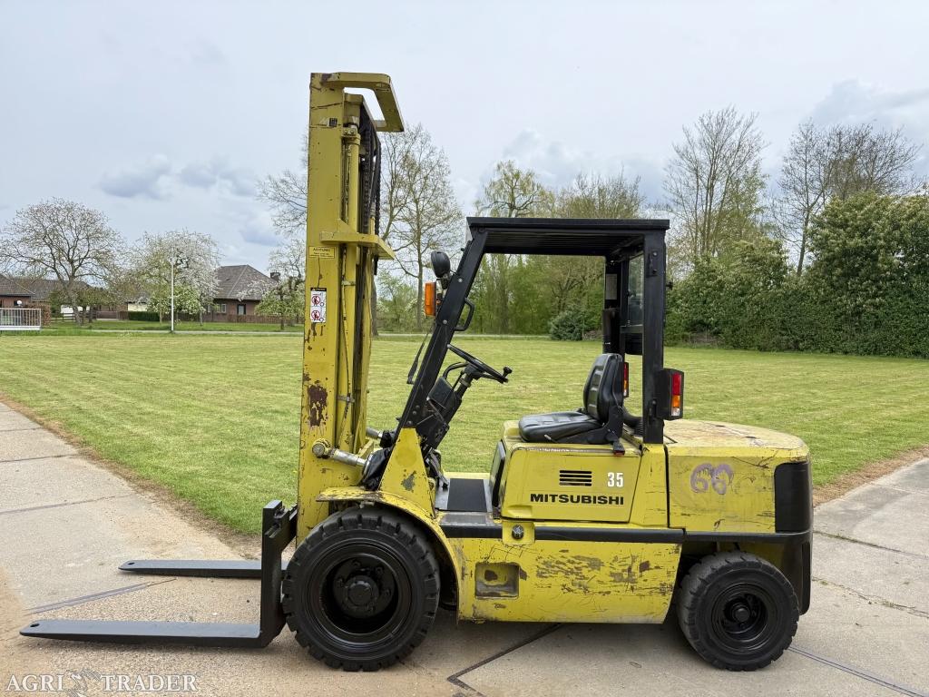Mitsubishi 3,5 tonner diesel heftruck 4 ventielen automaat