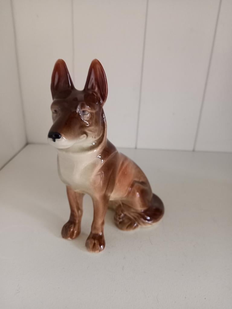 Vintage Herdershond Beeldje, Ophalen of Verzenden