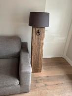 Robuuste stoer en sobere meerpaal vloerlamp + ring / sokkel, Ophalen, Robuust stoer sober landelijk, 100 tot 150 cm, Zo goed als nieuw