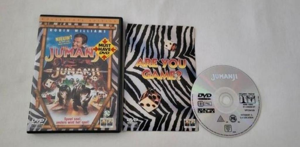 Robin Williams Jumanji Dvd Kinderen/Jeugd, Alle leeftijden, Ophalen of Verzenden, Zo goed als nieuw