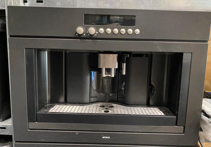 ATAG Inbouw Koffiemachine - Zwart, Witgoed en Apparatuur, Koffiezetapparaten, Gebruikt, Koffiebonen, Koffiemachine, 4 tot 10 kopjes