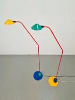 Set 2 Vintage Happylight vloerlamp in Memphis-stijl ‘80, N, 100 tot 150 cm, Memphis style vintage, Ophalen of Verzenden