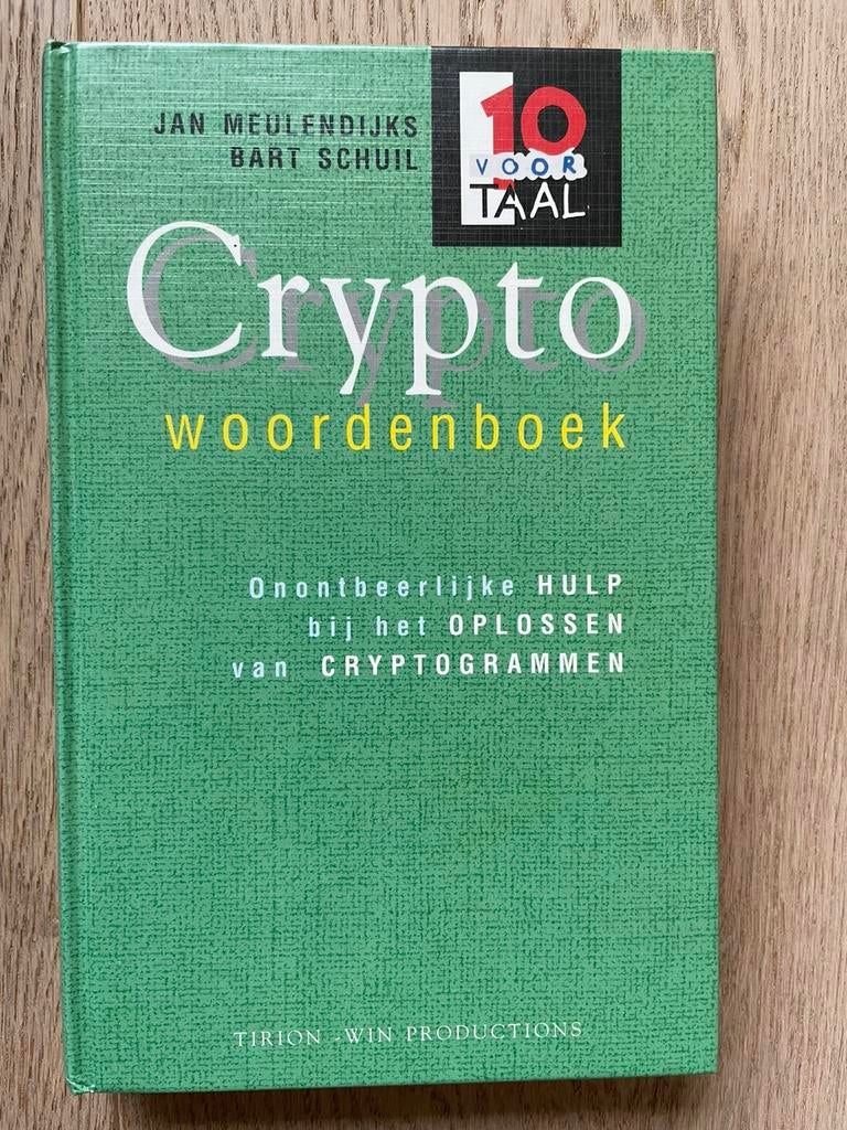 Jan Meulendijks en Bart Schuil - Crypto woordenboek, Ophalen of Verzenden, Gelezen, Overige uitgevers, Nederlands