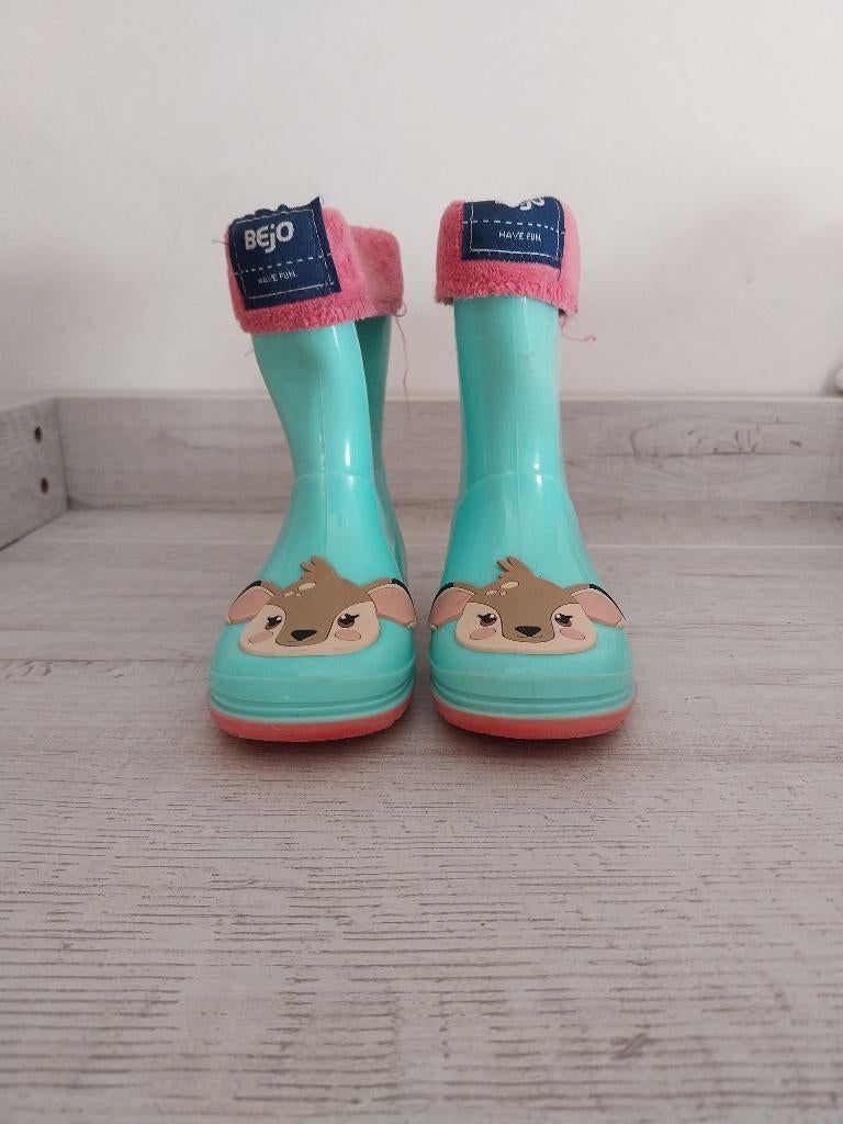 Bejo gevoerde regenlaarzen maat 24, Kinderen en Baby's, Kinderkleding | Schoenen en Sokken, Gebruikt, Meisje, Ophalen of Verzenden
