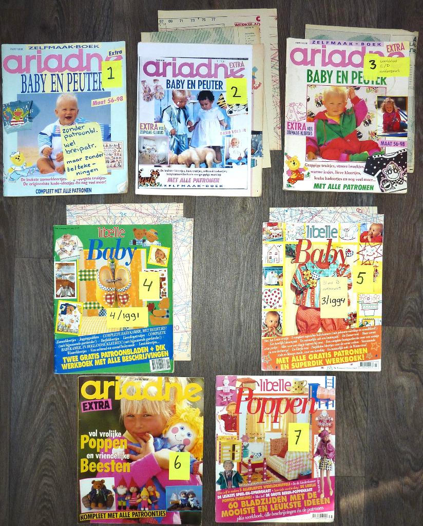 ARIADNE EXTRA/Libelle Baby/Poppenkleding, Ophalen, Zo goed als nieuw, Breien, Patroon of Boek