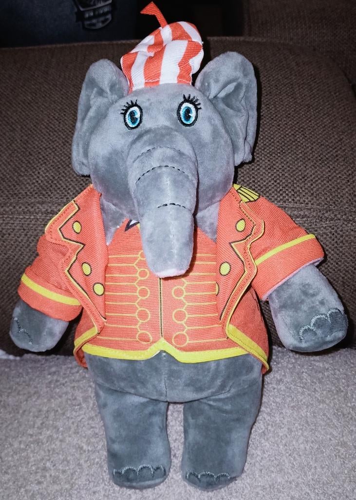 Circus hollandia olifant mascotte knuffel. 2021., Ophalen of Verzenden, Zo goed als nieuw, Wasbaar, Middelgroot (20 tot 80 cm)