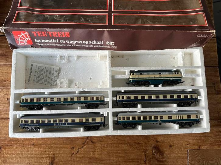 HEMA Lima DB/DSG locomotief en rijtuigen (H0) 88.15.3417, Hobby en Vrije tijd, Modeltreinen | H0, Gebruikt, Wagon, Gelijkstroom