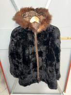 Kwalitatieve Bontjas - Echt Bont - Made in Italy, Ophalen of Verzenden, Zo goed als nieuw, Maat 38/40 (M), Zwart