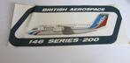 British Aerospace sticker 146 series-200, Verzenden, Zo goed als nieuw, Overige typen