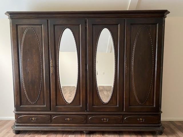 kledingkast, Huis en Inrichting, Kasten | Kledingkasten, Gebruikt, 200 cm of meer, Teakhout, 200 cm of meer