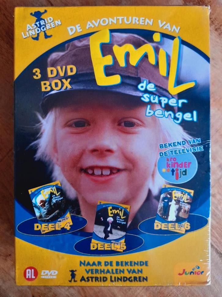De avonturen van Emil  - DVD BOX - NIEUW - Astrid Lindgren, Cd's en Dvd's, Dvd's | Kinderen en Jeugd, Nieuw in verpakking, Tv fictie
