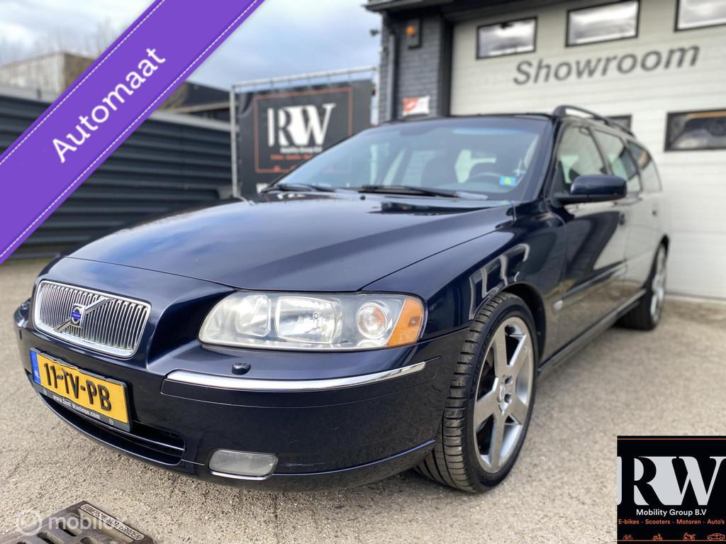 Volvo V70 2.4 D5 *SUMMUM*AUTOMAAT*, Auto's, Volvo, Blauw, Diesel, 2401 cc, Euro 4