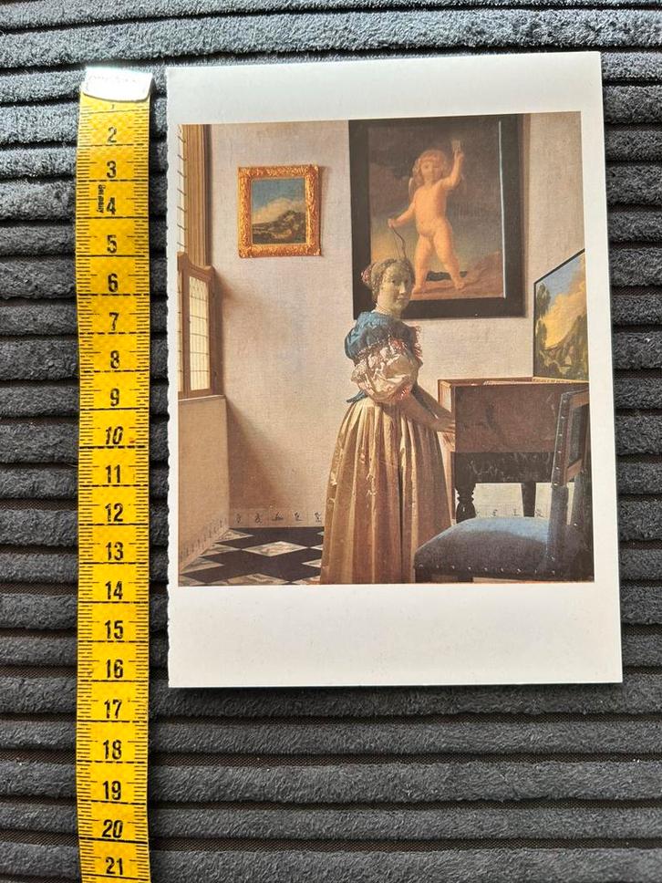 706. Kunstkaart Jan Vermeer, Verzamelen, Ansichtkaarten | Themakaarten, Ongelopen, Ophalen of Verzenden