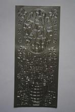 7 st. sierstickers Vaas met narcissen zilverkleur 8720, Ophalen of Verzenden, Nieuw, Natuur, Overige typen