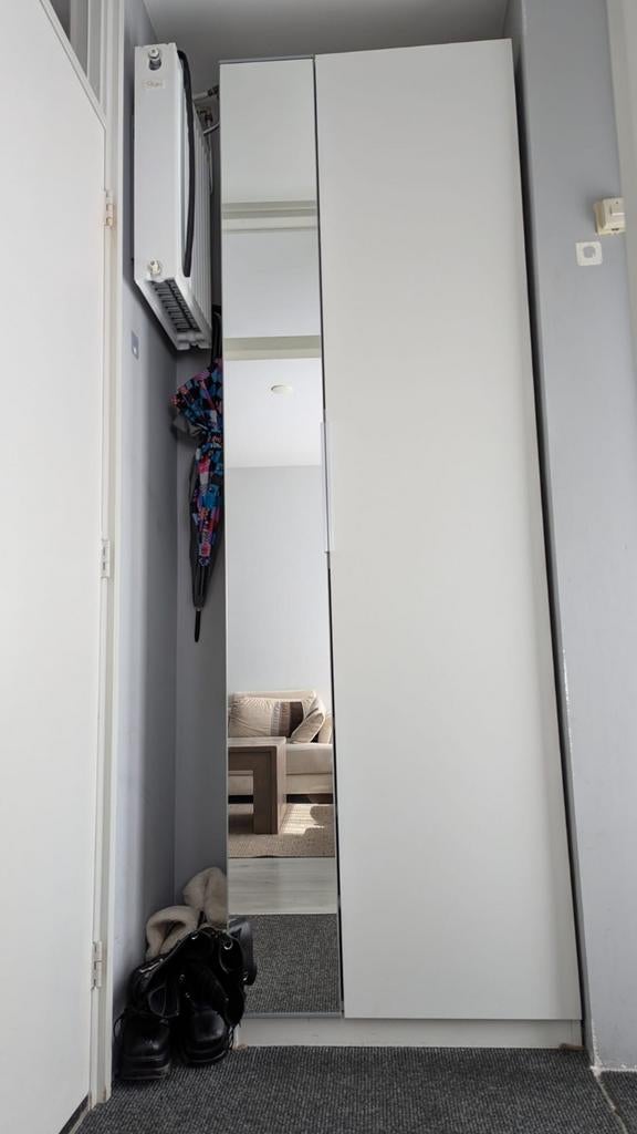 Opbergkast 75x38x236 cm voor jassen en schoenen, Ophalen, Overige materialen, Met deur(en), Gebruikt