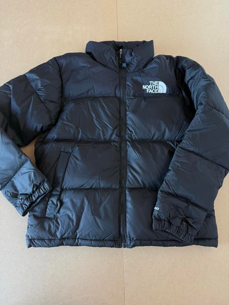 The North Face Nuptse 700 Puffer Jas Zwart, Ophalen of Verzenden, Zo goed als nieuw, Maat 38/40 (M), Zwart