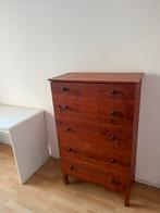 Grenen ladekast met 5 lades - hout, Gebruikt, 5 laden of meer, 100 tot 150 cm, Grenenhout