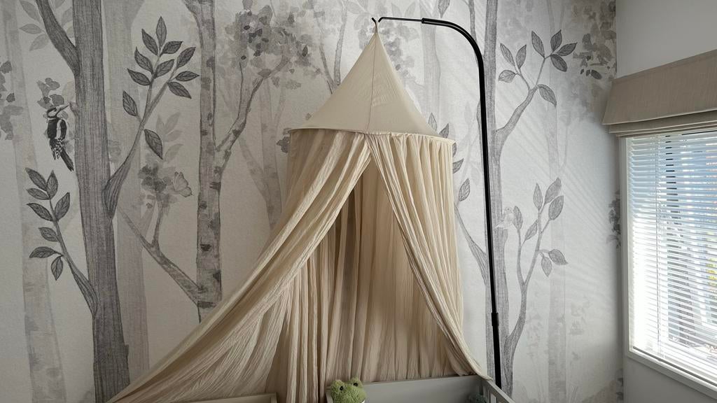 Jollein Klamboe met piekstok - Crème, Ophalen, Gebruikt, Klamboe