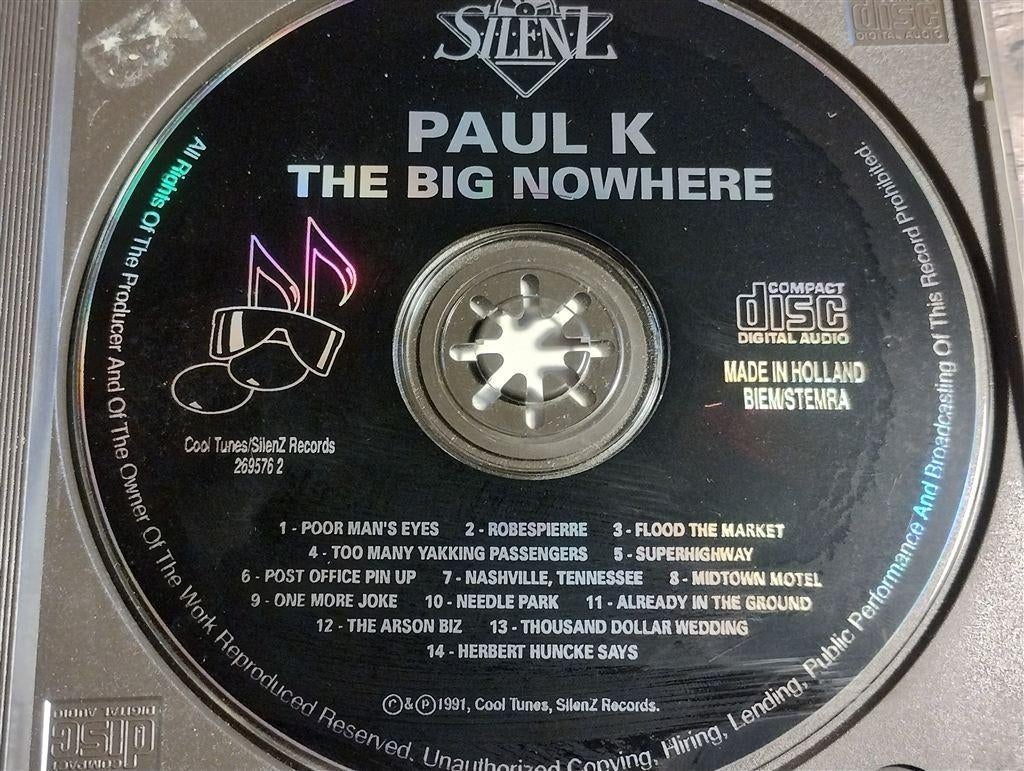Paul K. - The Big Nowhere, Ophalen of Verzenden, Zo goed als nieuw