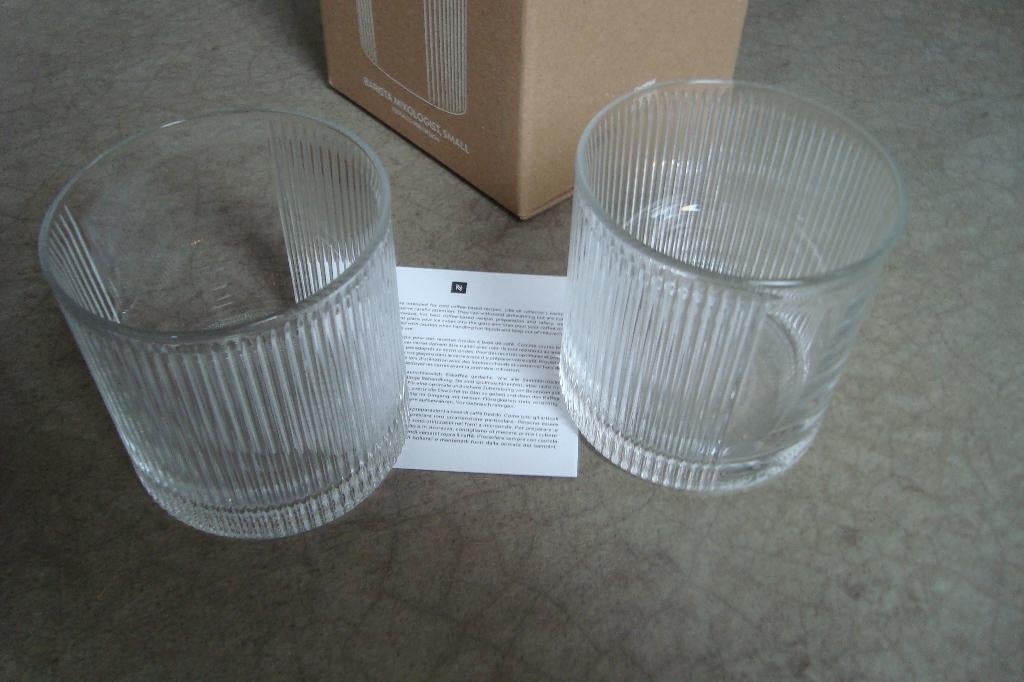 Nespresso glazen 2 stuks zie foto's, Verzamelen, Glas en Borrelglaasjes, Ophalen of Verzenden, Nieuw, Overige typen
