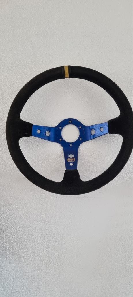 Qsp deepdish suède stuur, Auto diversen, Autosport-onderdelen, Ophalen of Verzenden