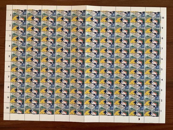 100 jaar ANWB NVPH 1280 in compleet vel, Postzegels en Munten, Postzegels | Nederland, Postfris, Ophalen of Verzenden