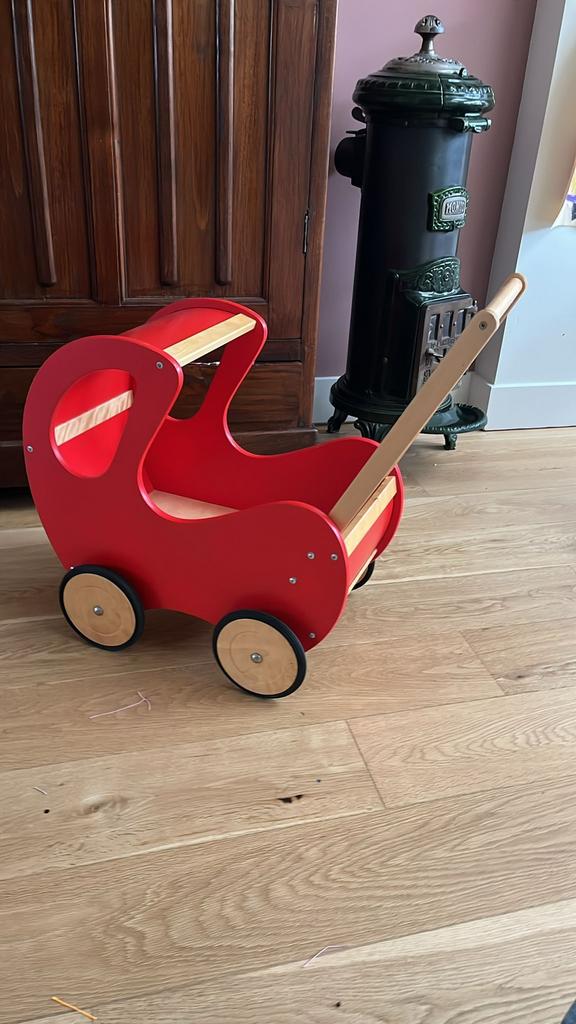 Poppemwagen loopwagen, Ophalen, Gebruikt