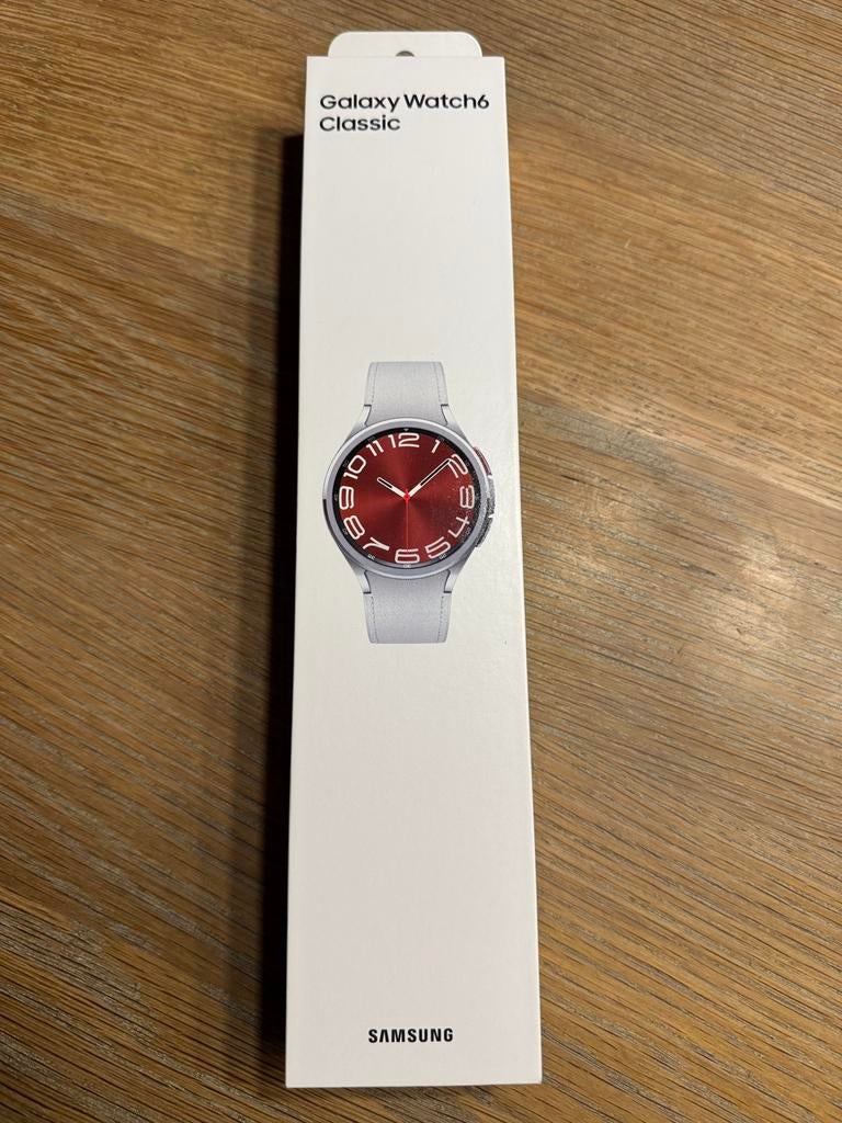 Samsung Watch6 Classic, Ophalen of Verzenden, Zo goed als nieuw, Zwart, Android
