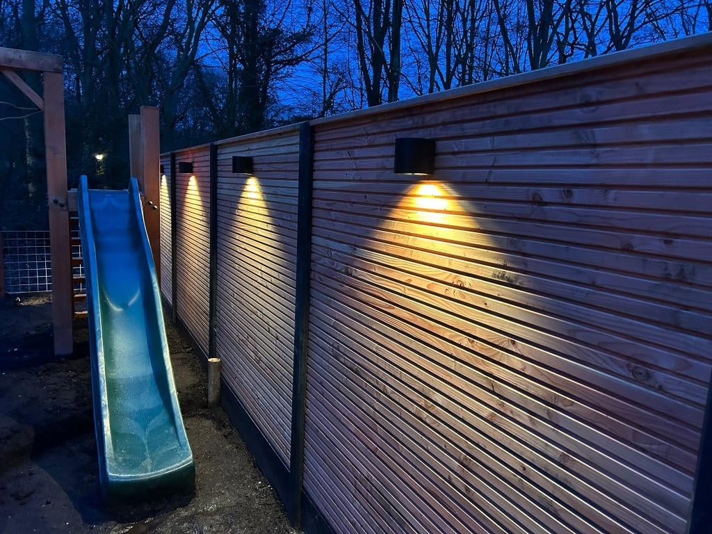 Overkapping Blokhut Schutting Achtertuin Verlichting, Tuin en Terras, Palen, Balken en Planken, Nieuw, Planken, 250 cm of meer