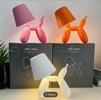 Balloon dog hond led lamp tafellamp koons wit roze oranje, Verzenden, Nieuw, Koons, Minder dan 50 cm