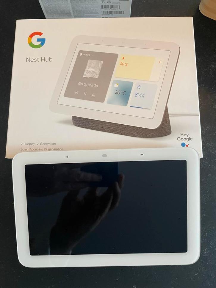Google Nest Hub (2e generatie), Audio, Tv en Foto, Mediaspelers, Zo goed als nieuw, Verzenden