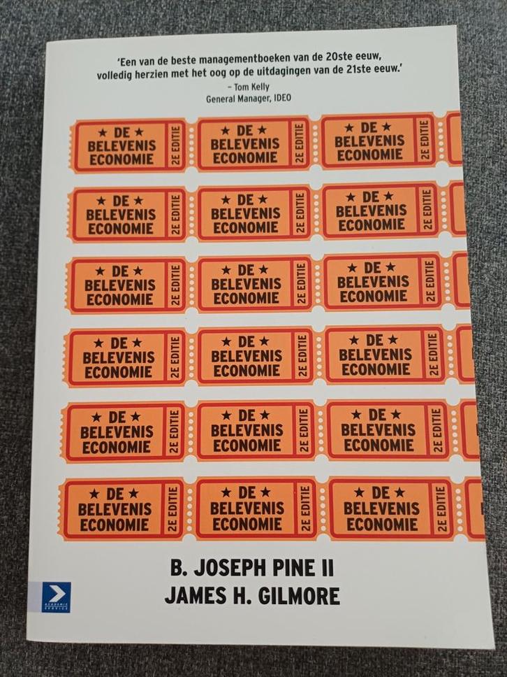 De Beleveniseconomie - 2e Editie, Boeken, Economie, Management en Marketing, Zo goed als nieuw, Management, Ophalen of Verzenden