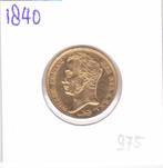 Gouden tientje 1840 Willem 1 voor 975 euro, Koning Willem I, Losse munt, 10 gulden, Goud