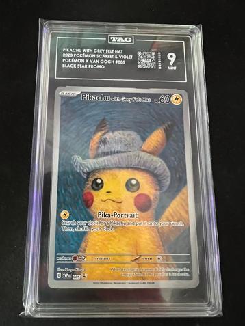 Pikachu - Grey felt hat - Van Gogh SVP85 - TAG 9 beschikbaar voor biedingen