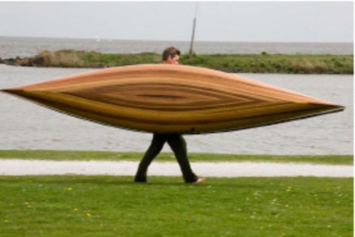 Maak zelf een houten Canadese kano of kajak, Watersport en Boten, Kano's, Nieuw, Canadese kano of Open kano, Twee personen, Ophalen