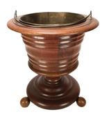 983. Mahonie theestoof, eind 19e eeuw, Ophalen of Verzenden