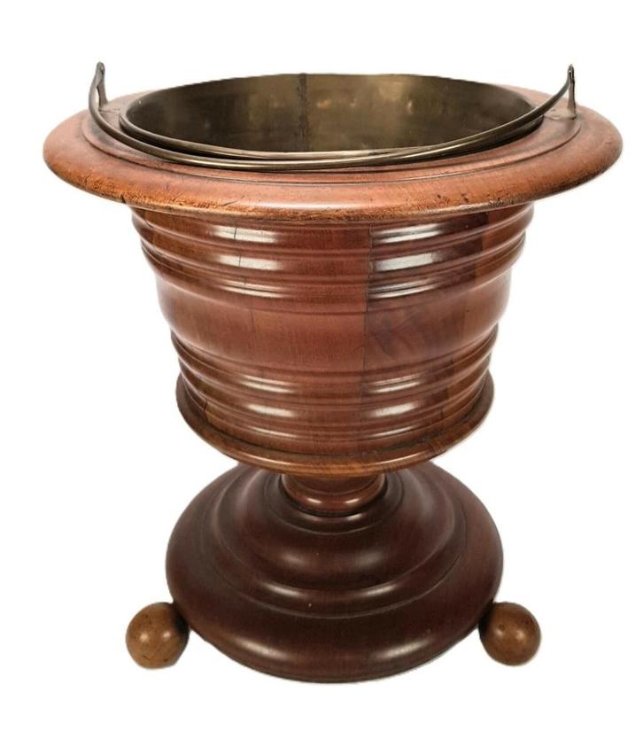 983. Mahonie theestoof, eind 19e eeuw, Antiek en Kunst, Antiek | Keukenbenodigdheden, Ophalen of Verzenden