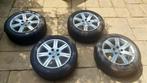 Audi A4 velgen (16") met zo goed als nieuwe zomerbanden, Ophalen, Gebruikt, 16 inch, 205 mm