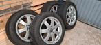 Volvo Velgen v50 met Winterbanden Vredestein Snowtrac 3, Gebruikt, 15 inch, Banden en Velgen, Personenwagen