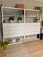 2x IKEA FJÄLKINGE kast met lades – wit, Huis en Inrichting, Ophalen, Zo goed als nieuw