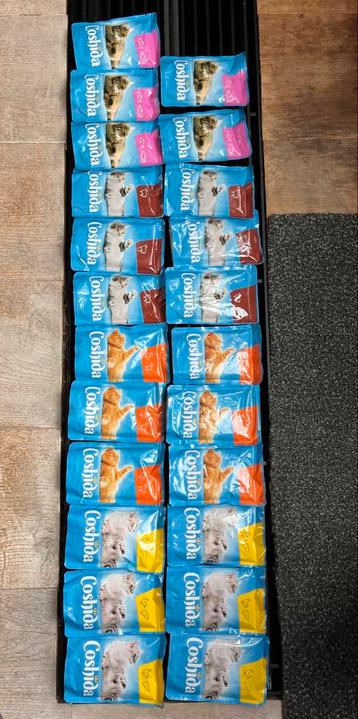 23 x zakjes natvoer kattenvoer Coshida Lidl beschikbaar voor biedingen