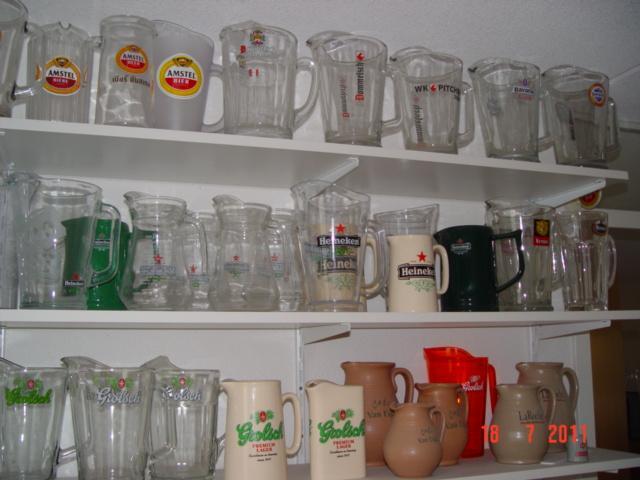 53 verschillende. Nederlandse pitchers en schenkkannen., Verzamelen, Biermerken, Nieuw, Glas of Glazen, Overige merken, Ophalen