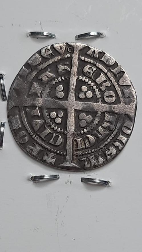 Prachtige Half Groat  Edward III (2 Pence) 1354/ 1355, Postzegels en Munten, Munten | Europa | Niet-Euromunten, Losse munt, Overige landen