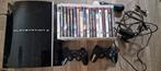 Playstation 3 met 18 games en controllers, Ophalen of Verzenden, Gebruikt, Met 2 controllers, Phat